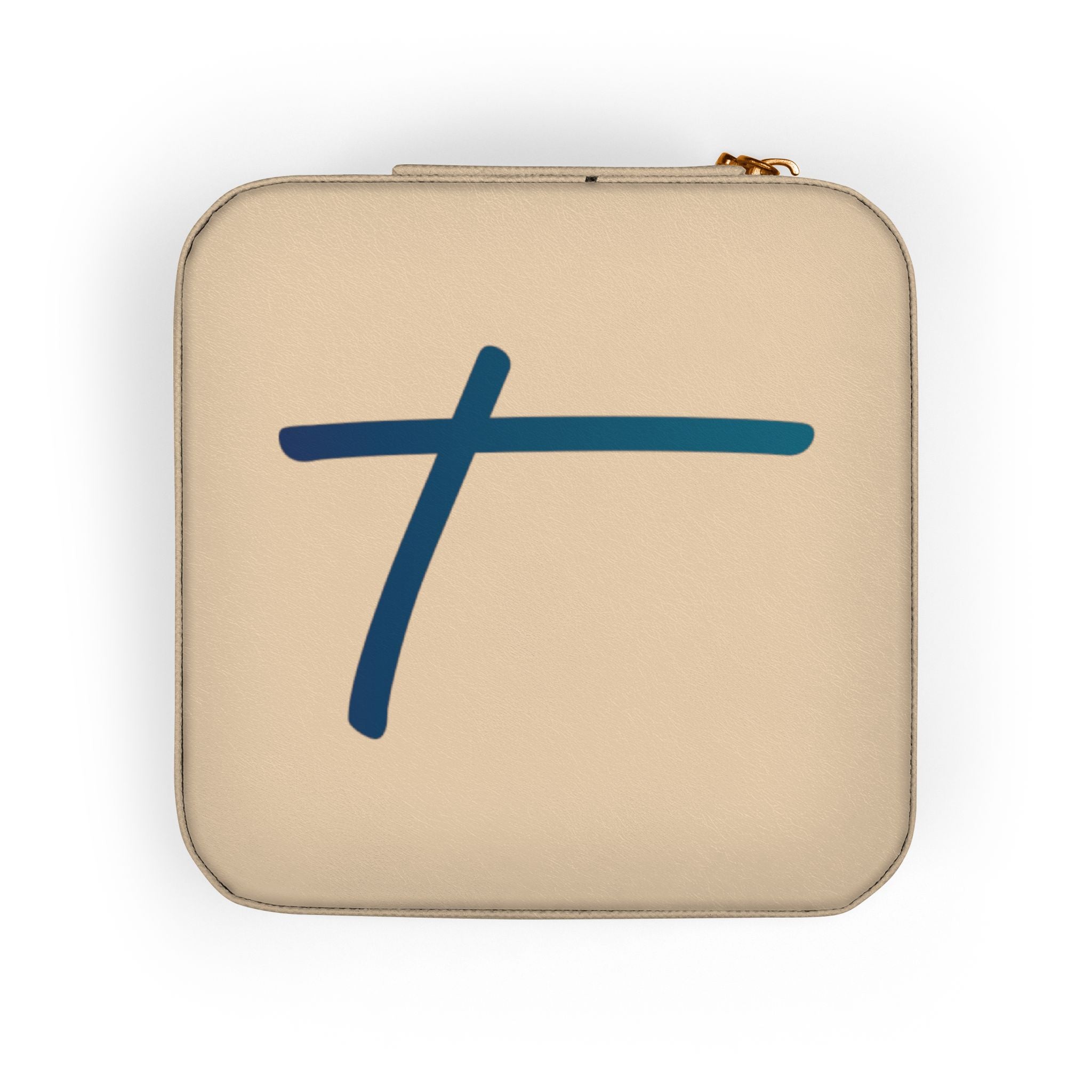 Personalized Cross Jewelry Travel Case — Compact Travel Jewelry Organizer