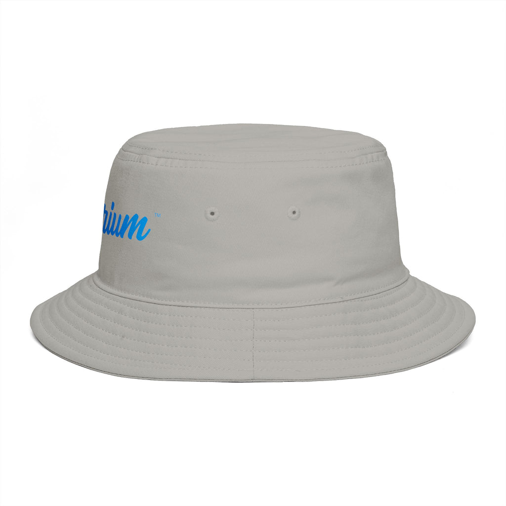Travorium Embroidered Bucket Hat — Casual Script Logo Summer Sun Hat