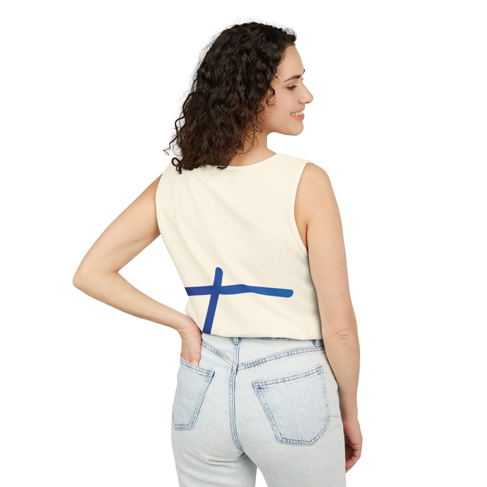 Travorium Script Logo Tank Top — Travel Lifestyle Graphic Tank