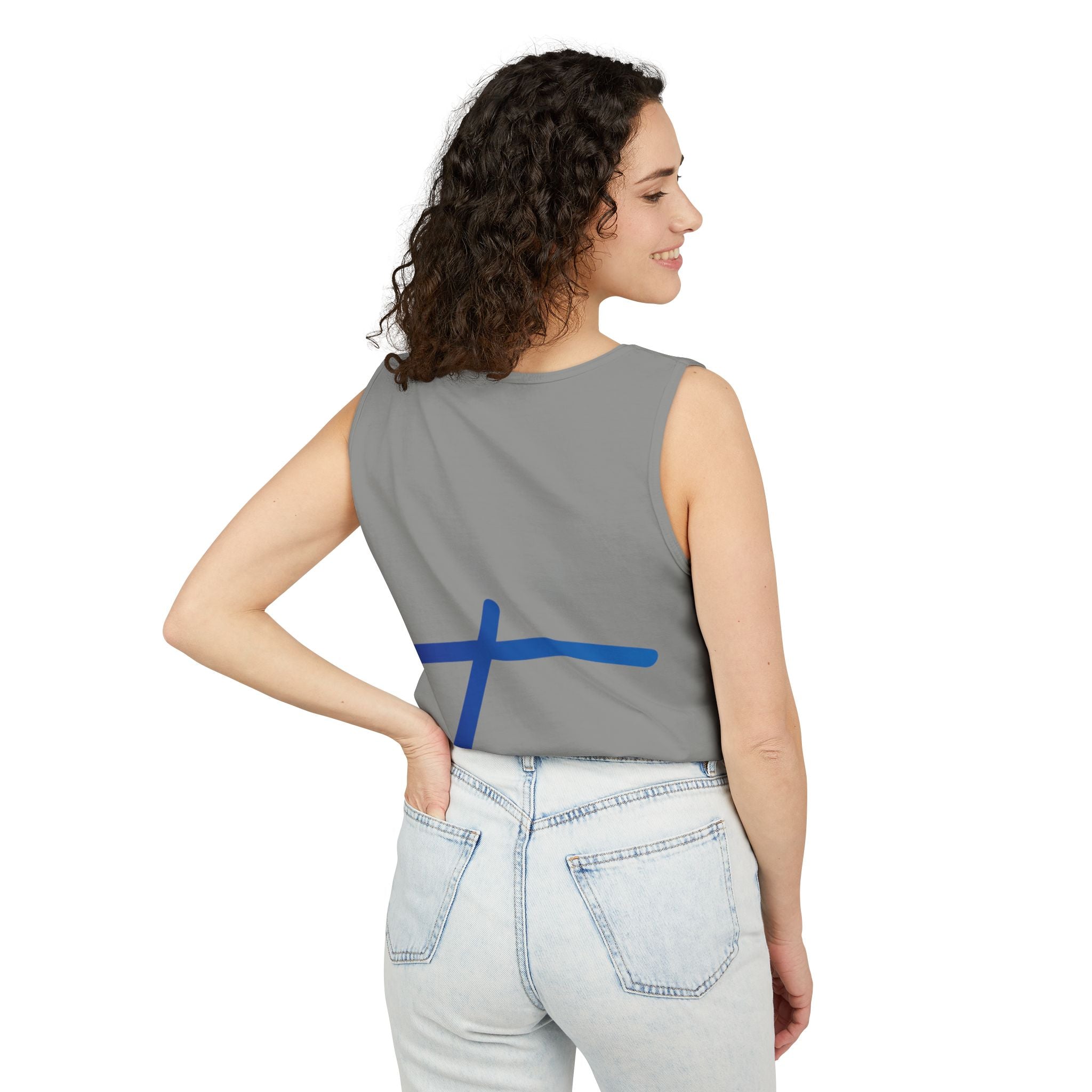 Travorium Script Logo Tank Top — Travel Lifestyle Graphic Tank
