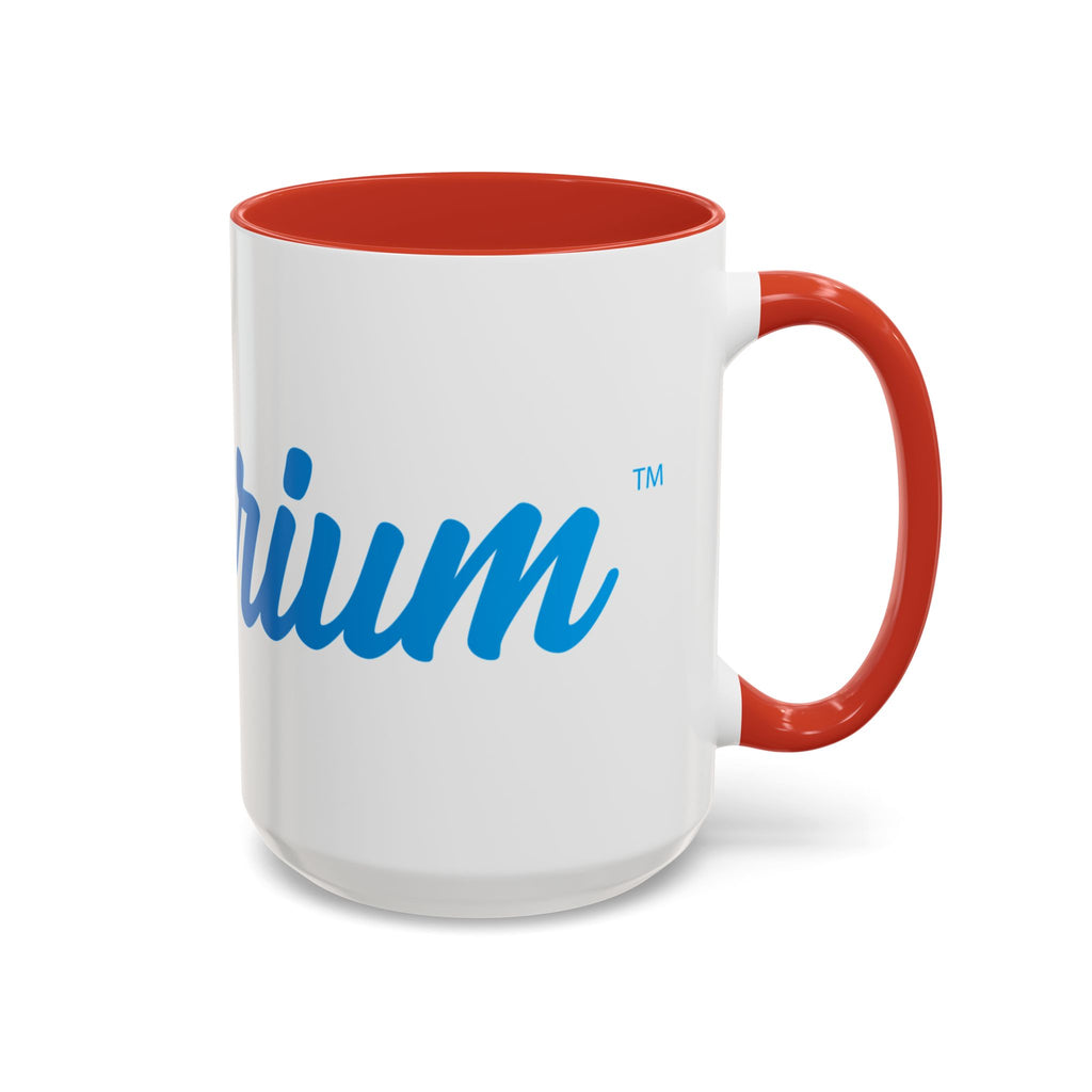 Favorite Premium Accent Coffee Mug – Script Logo Blue (11/15 oz)
