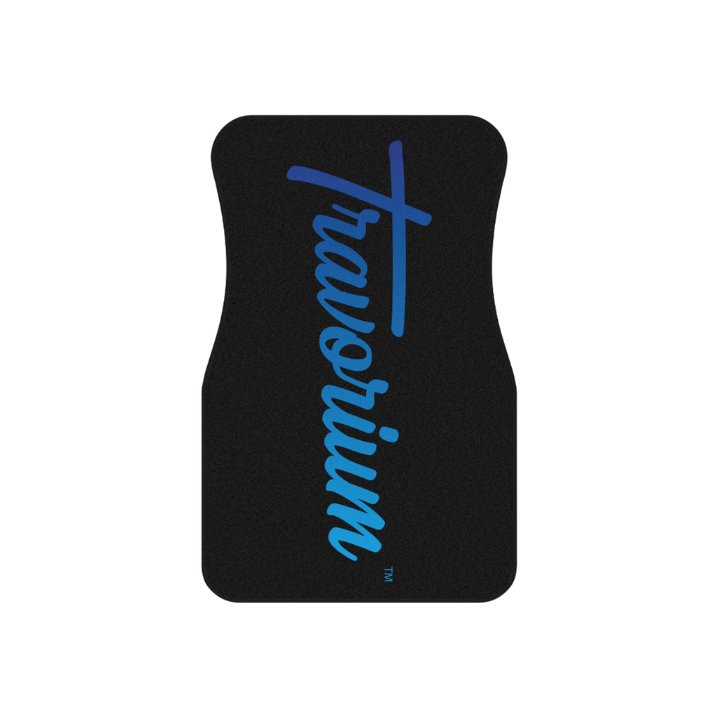 Car Mats — Personalized 'Travortium' Script Logo Floor Mat Set (4-piece)