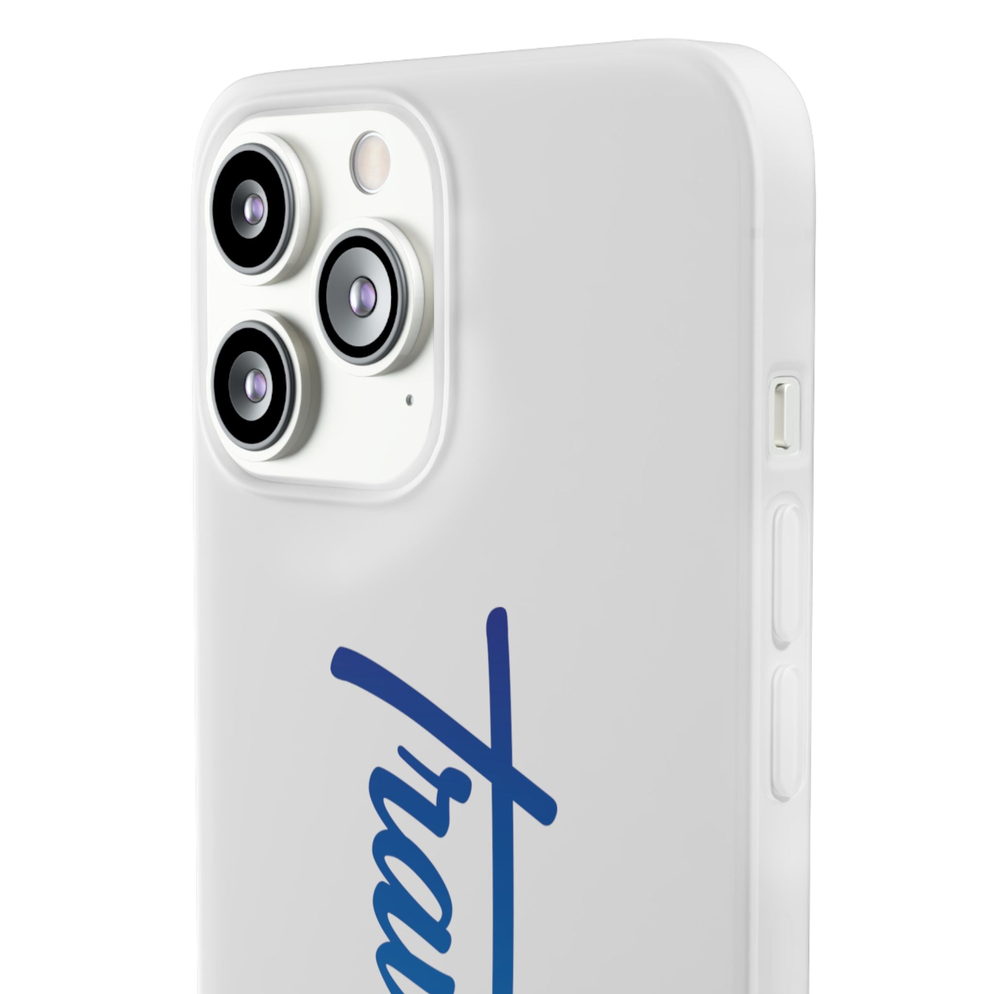 Phone Case — 'Travorium' Blue Script Flexible Protective Case