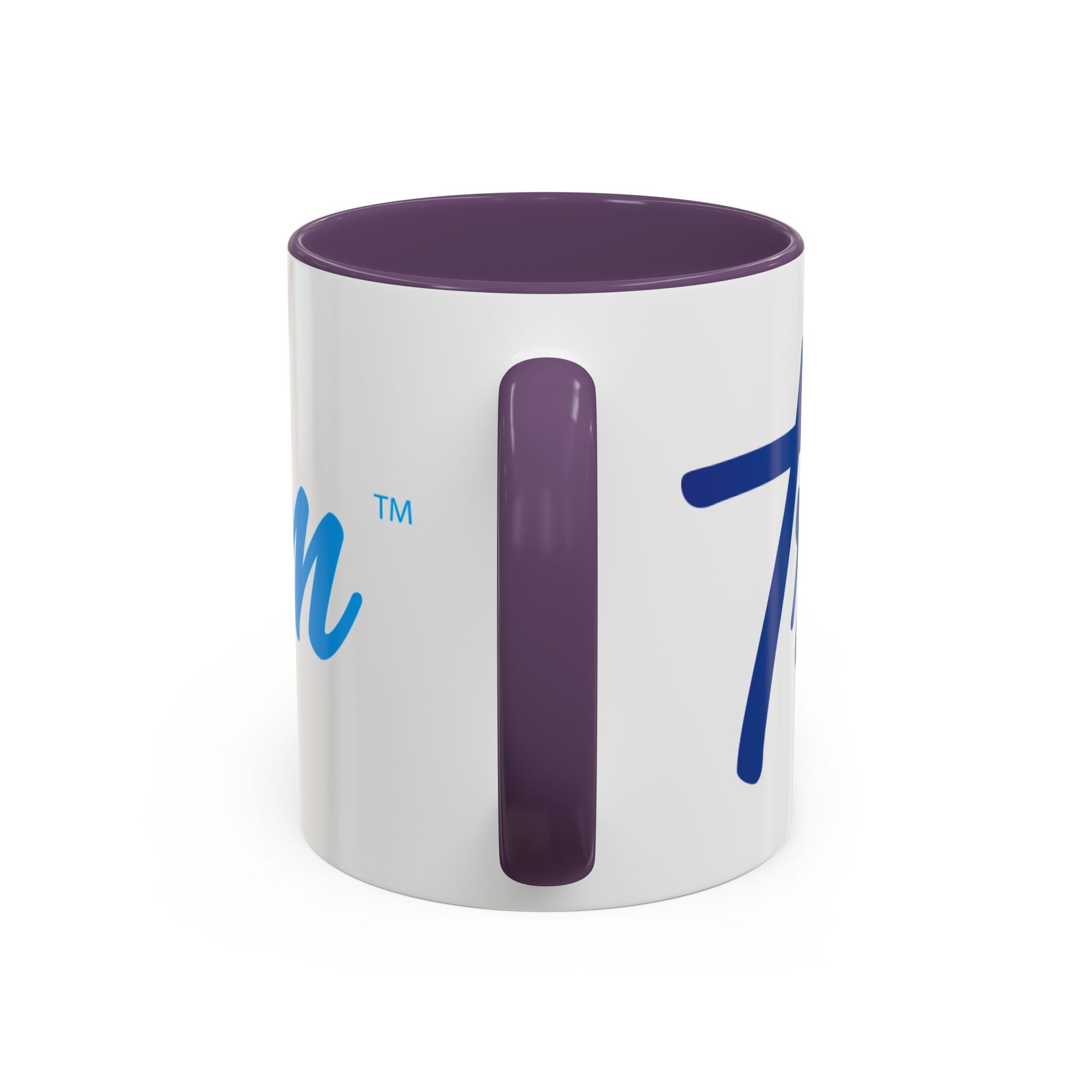 Favorite Premium Accent Coffee Mug – Script Logo Blue (11/15 oz)