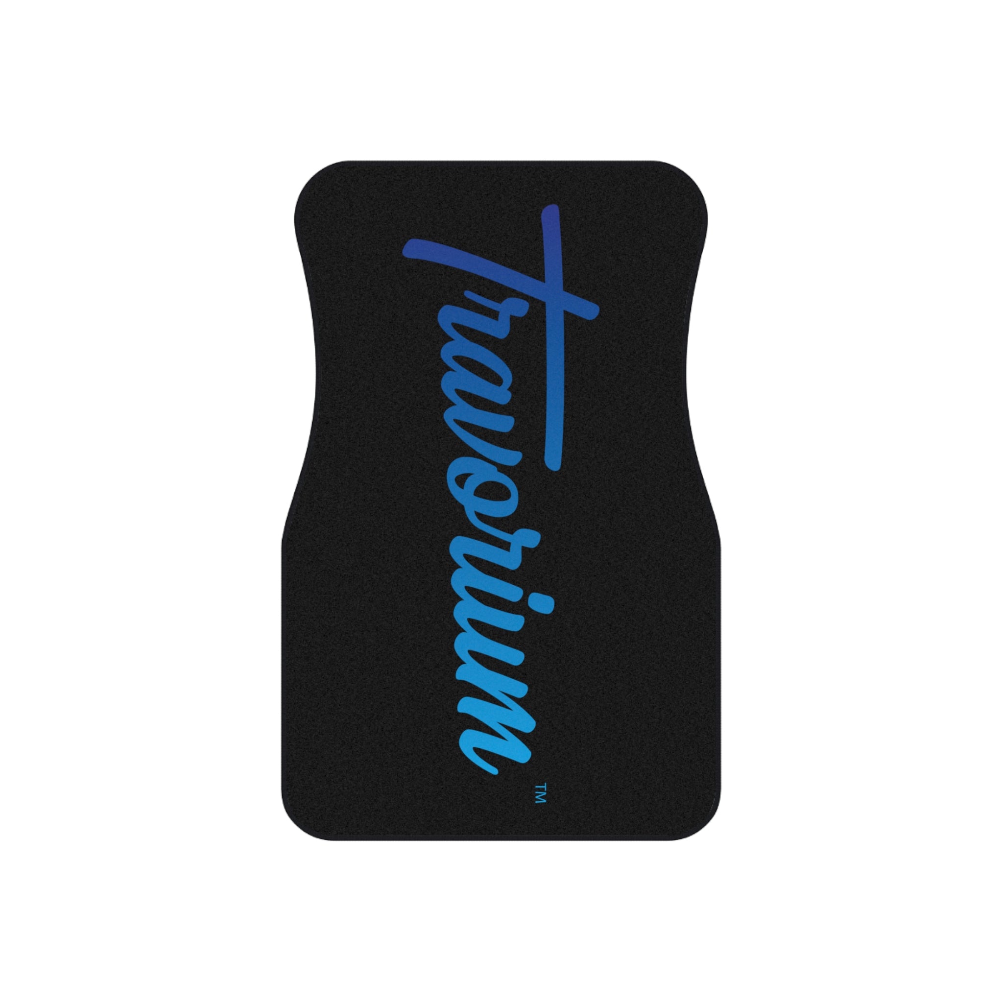 Car Mats — Personalized 'Travortium' Script Logo Floor Mat Set (4-piece)