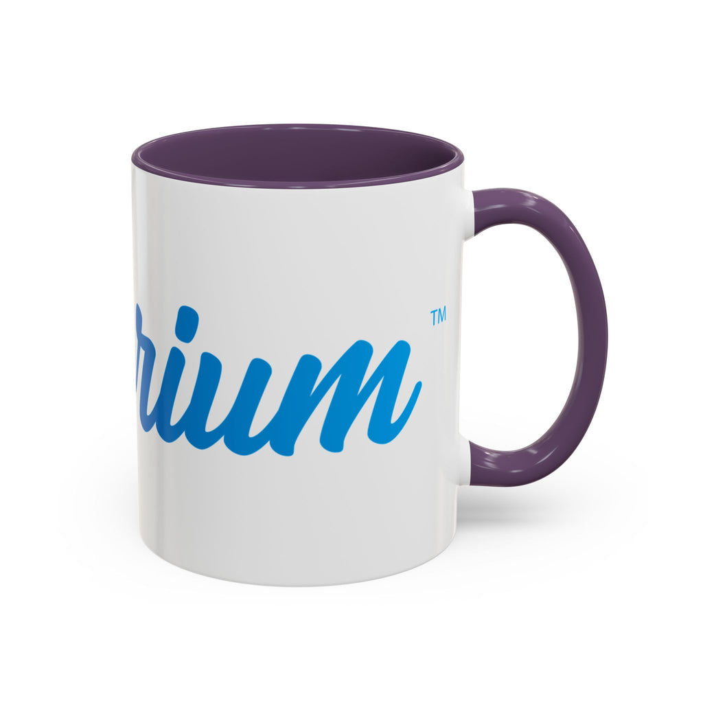 Favorite Premium Accent Coffee Mug – Script Logo Blue (11/15 oz)