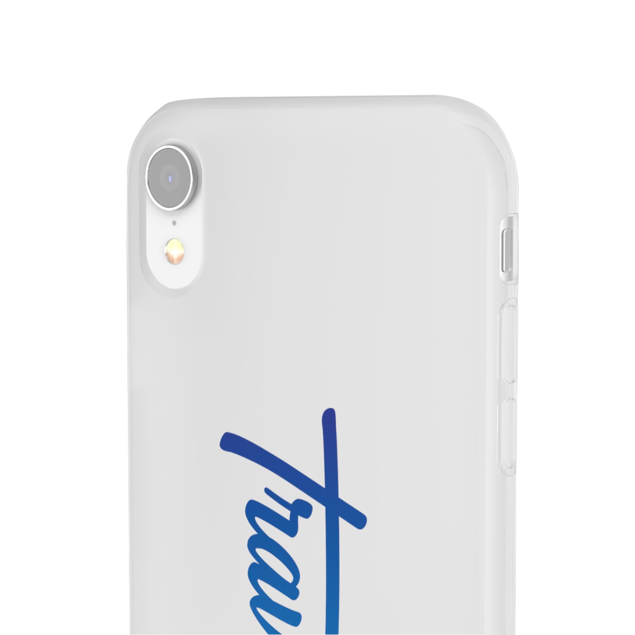 Phone Case — 'Travorium' Blue Script Flexible Protective Case