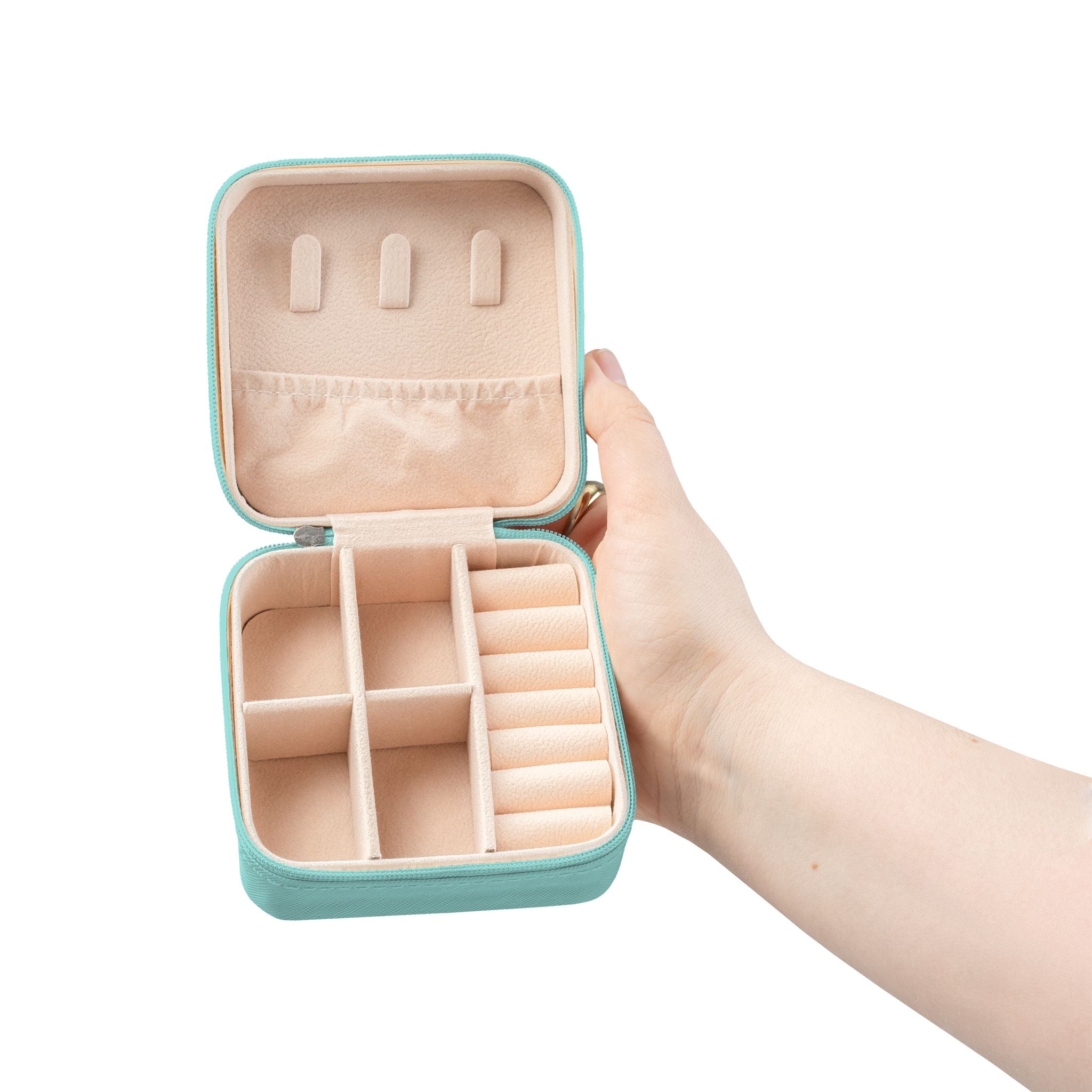 Personalized Cross Jewelry Travel Case — Compact Travel Jewelry Organizer
