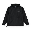 Light Blue Packable Anorak Jacket — Champion Logo Windbreaker