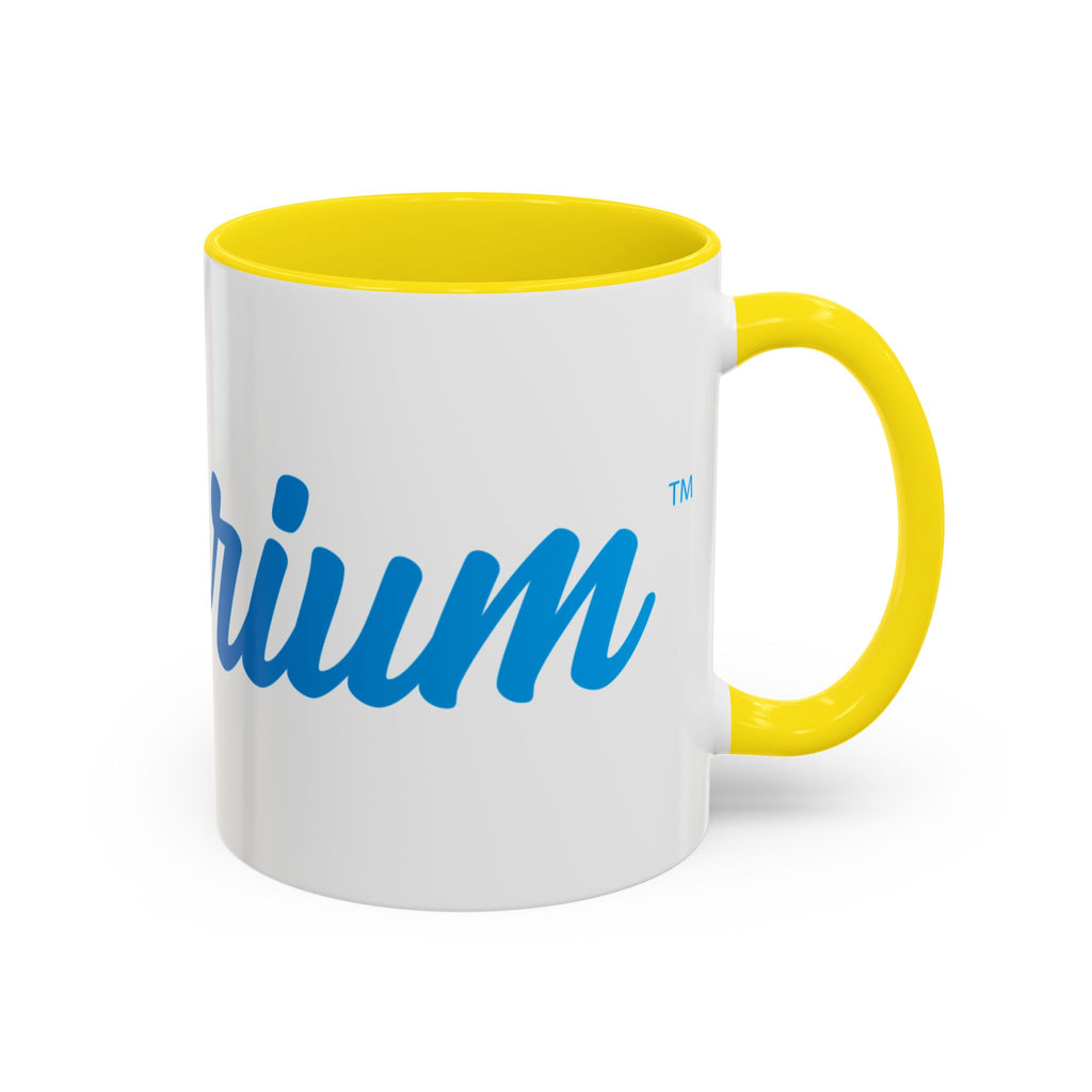 Favorite Premium Accent Coffee Mug – Script Logo Blue (11/15 oz)