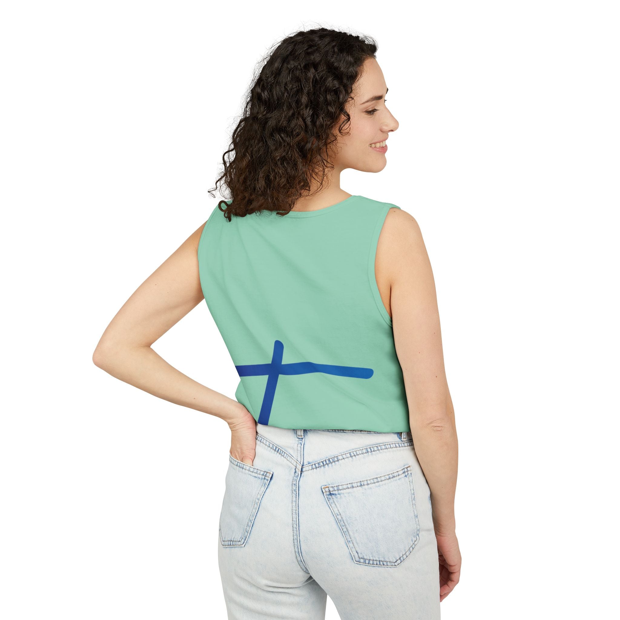 Travorium Script Logo Tank Top — Travel Lifestyle Graphic Tank