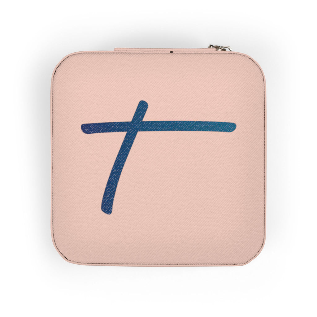 Personalized Cross Jewelry Travel Case — Compact Travel Jewelry Organizer