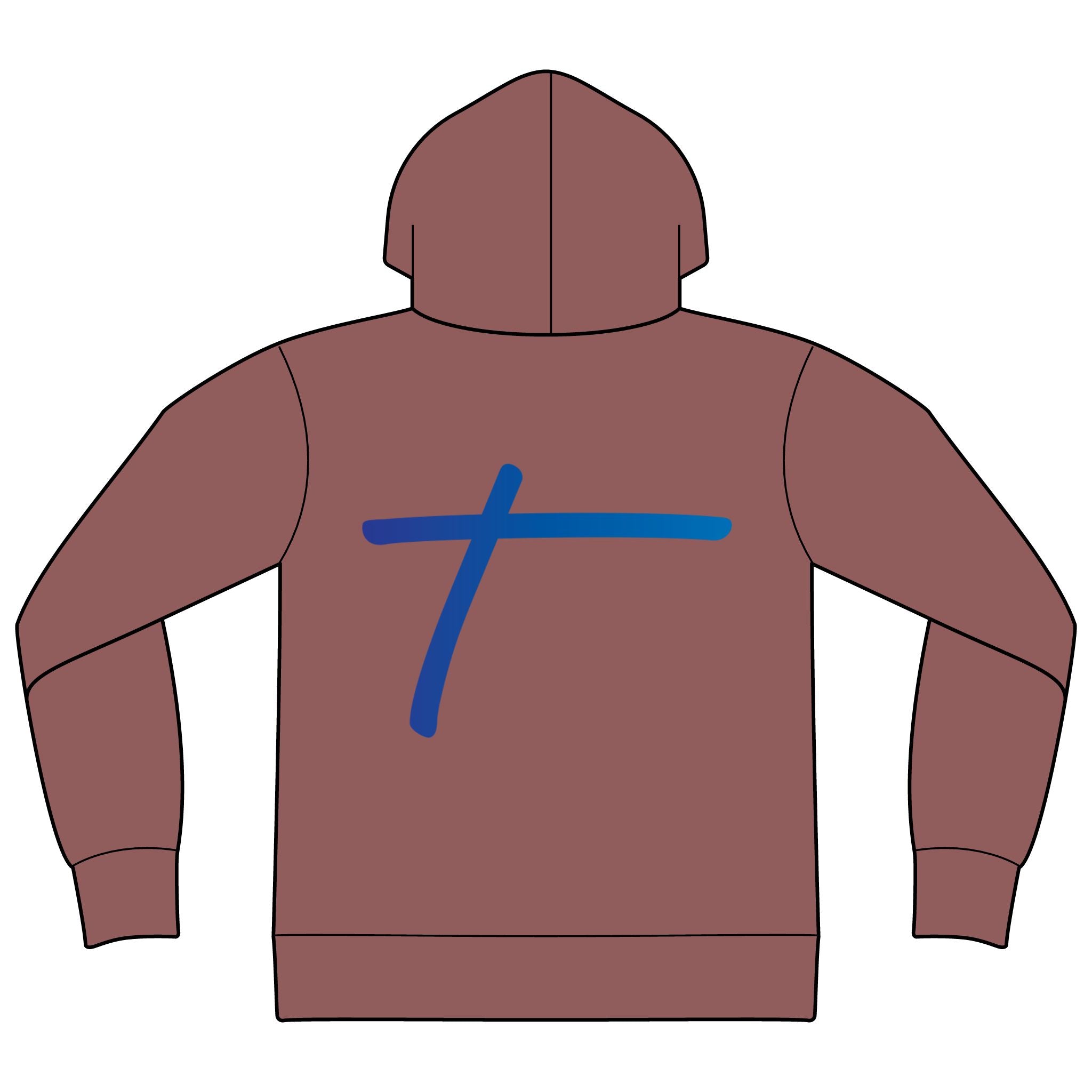 Travorium Script Hoodie — Branded Logo Pullover