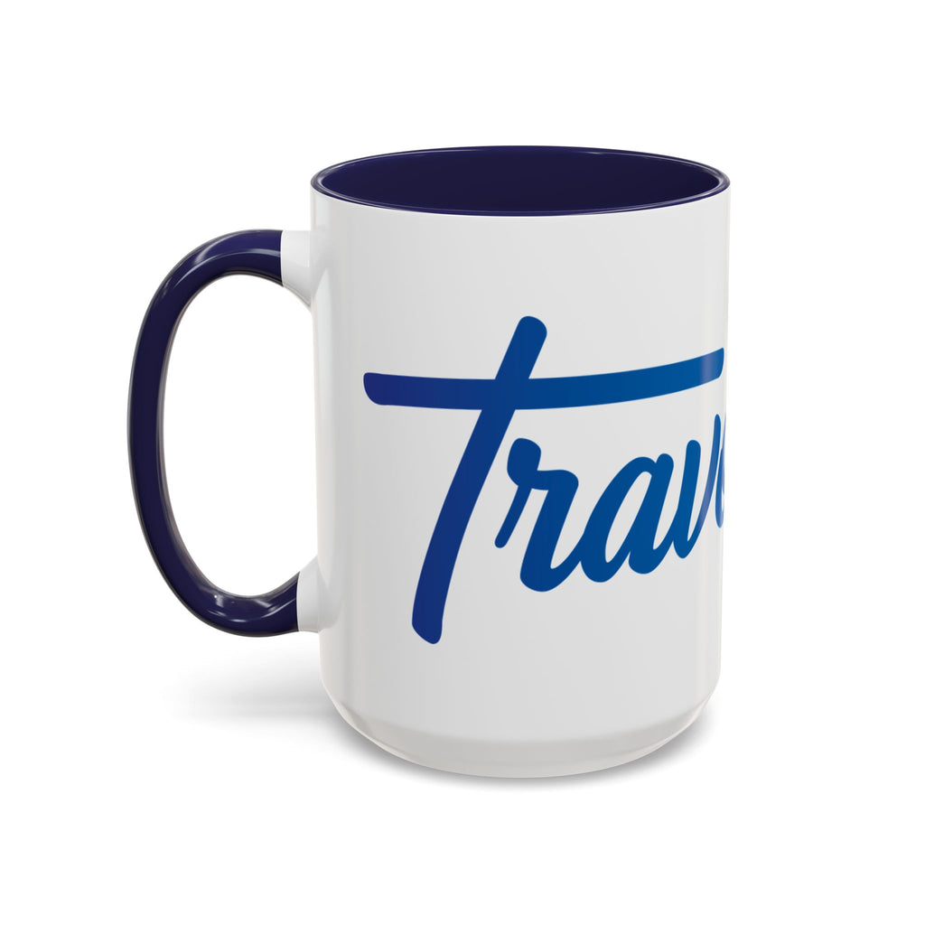 Favorite Premium Accent Coffee Mug – Script Logo Blue (11/15 oz)