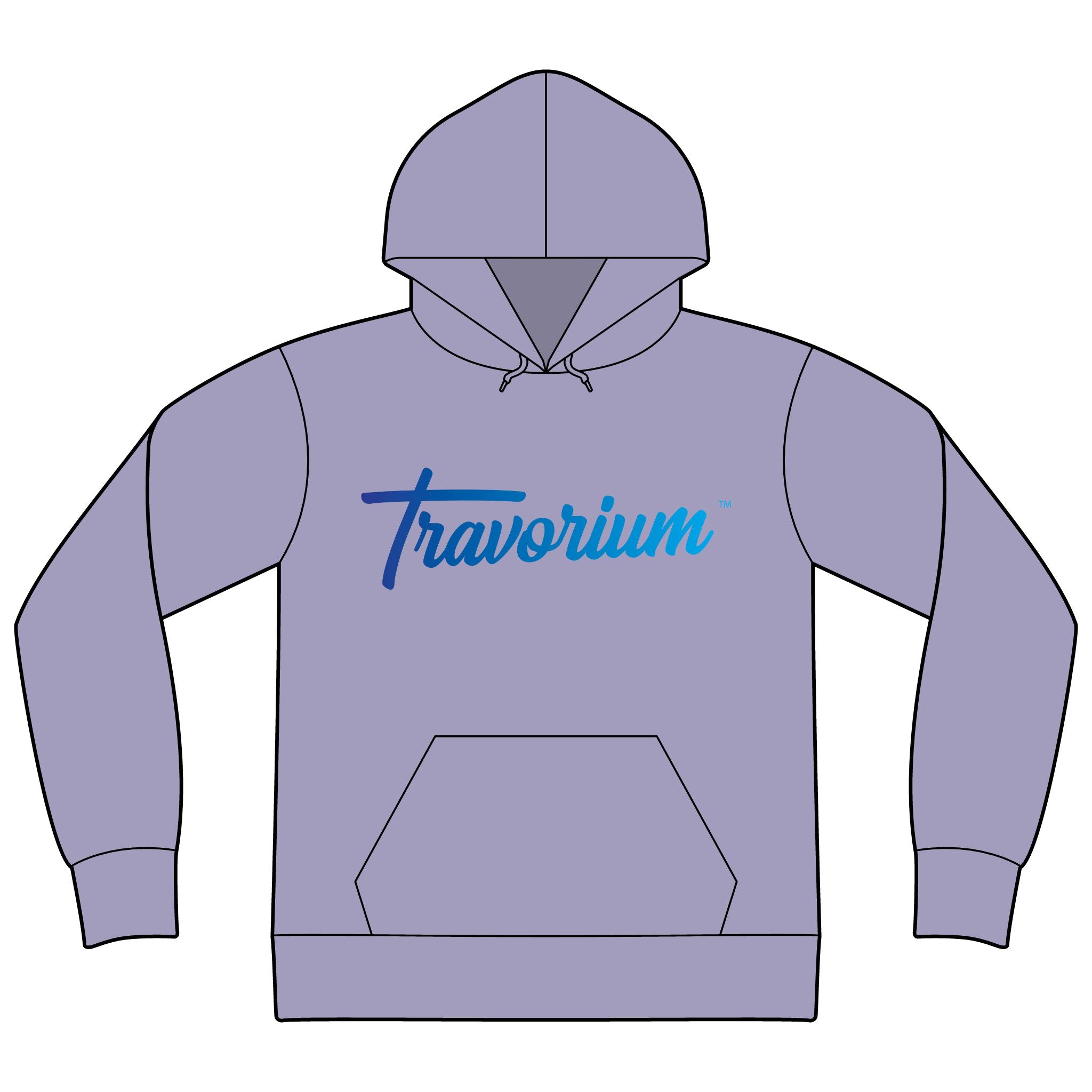 Travorium Script Hoodie — Branded Logo Pullover