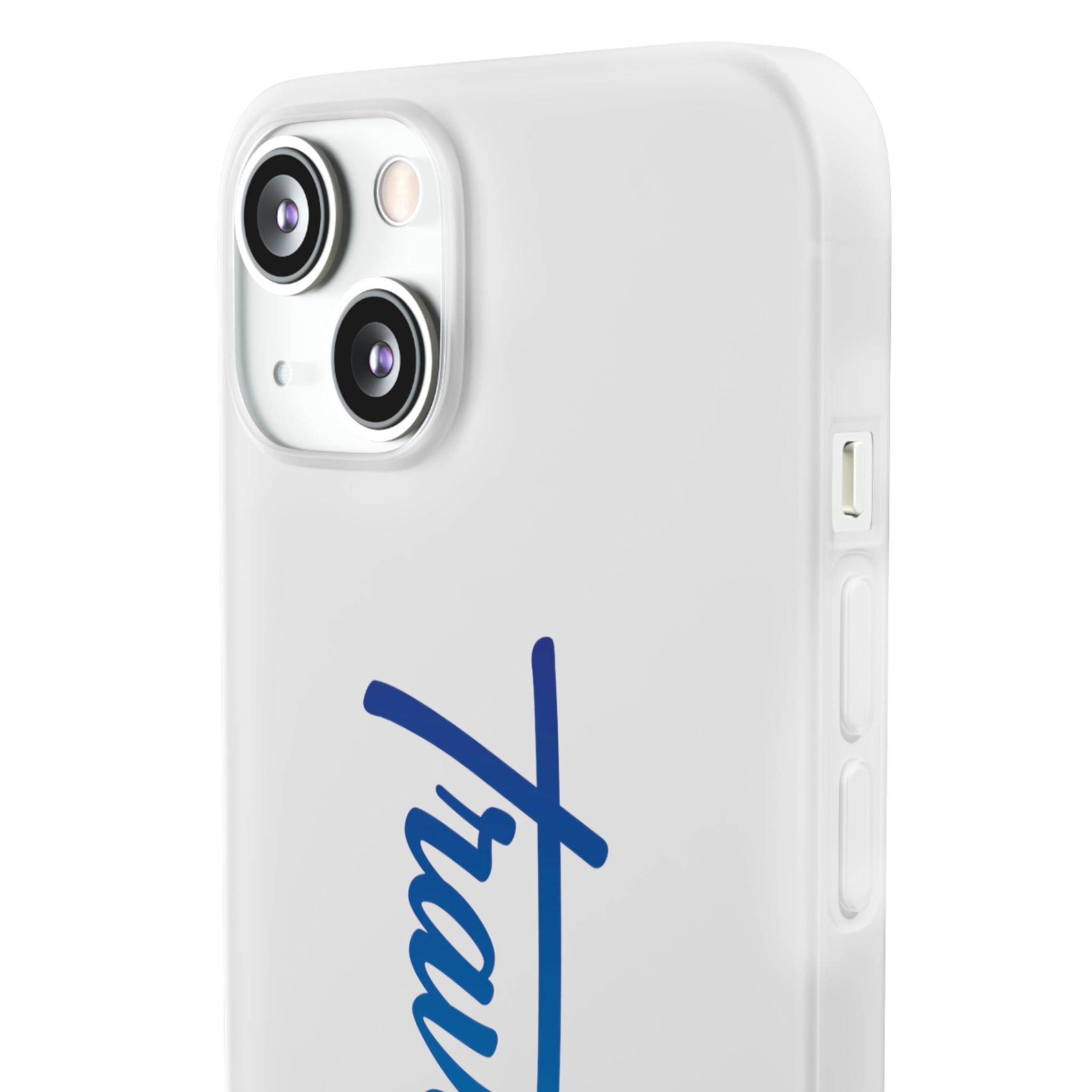 Phone Case — 'Travorium' Blue Script Flexible Protective Case