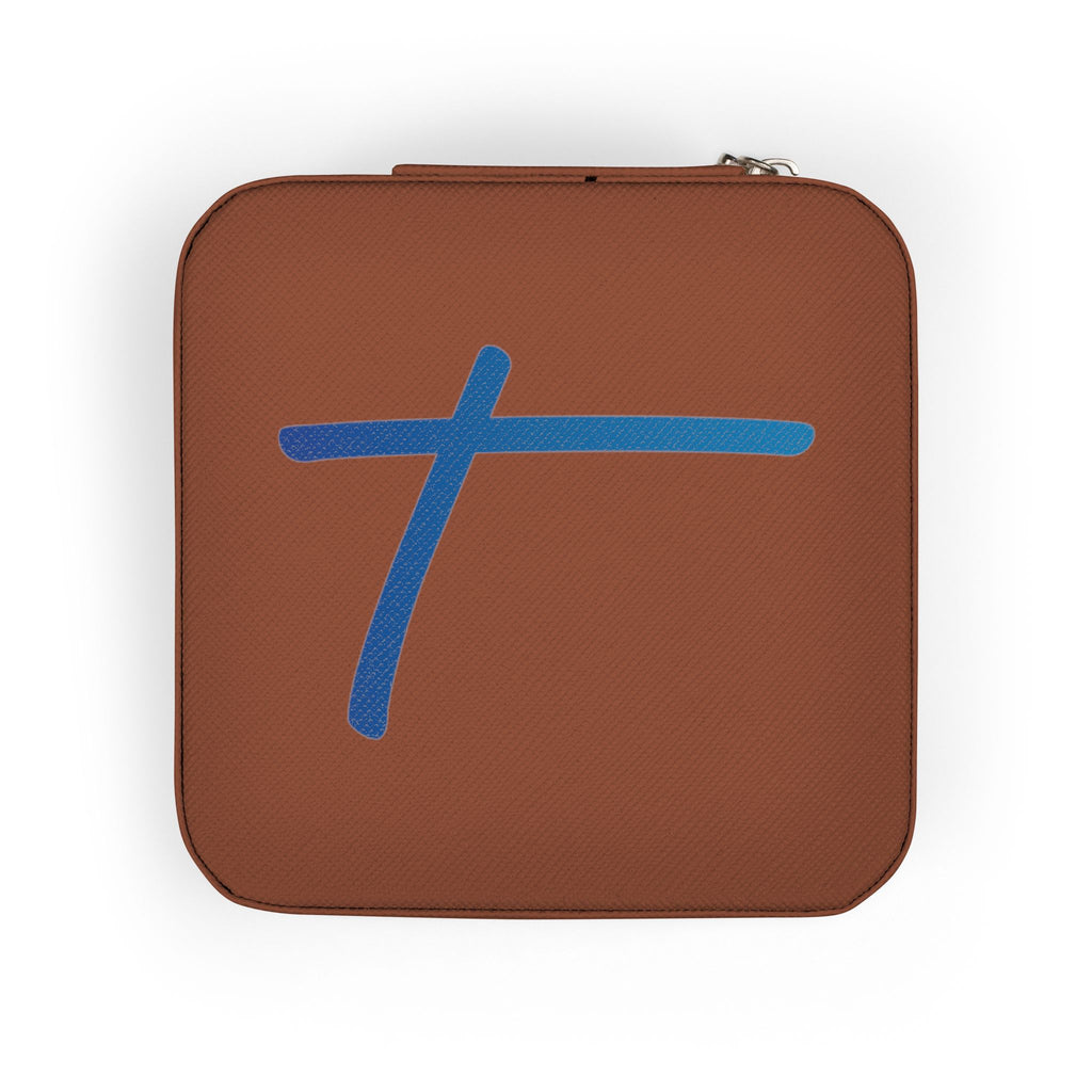 Personalized Cross Jewelry Travel Case — Compact Travel Jewelry Organizer
