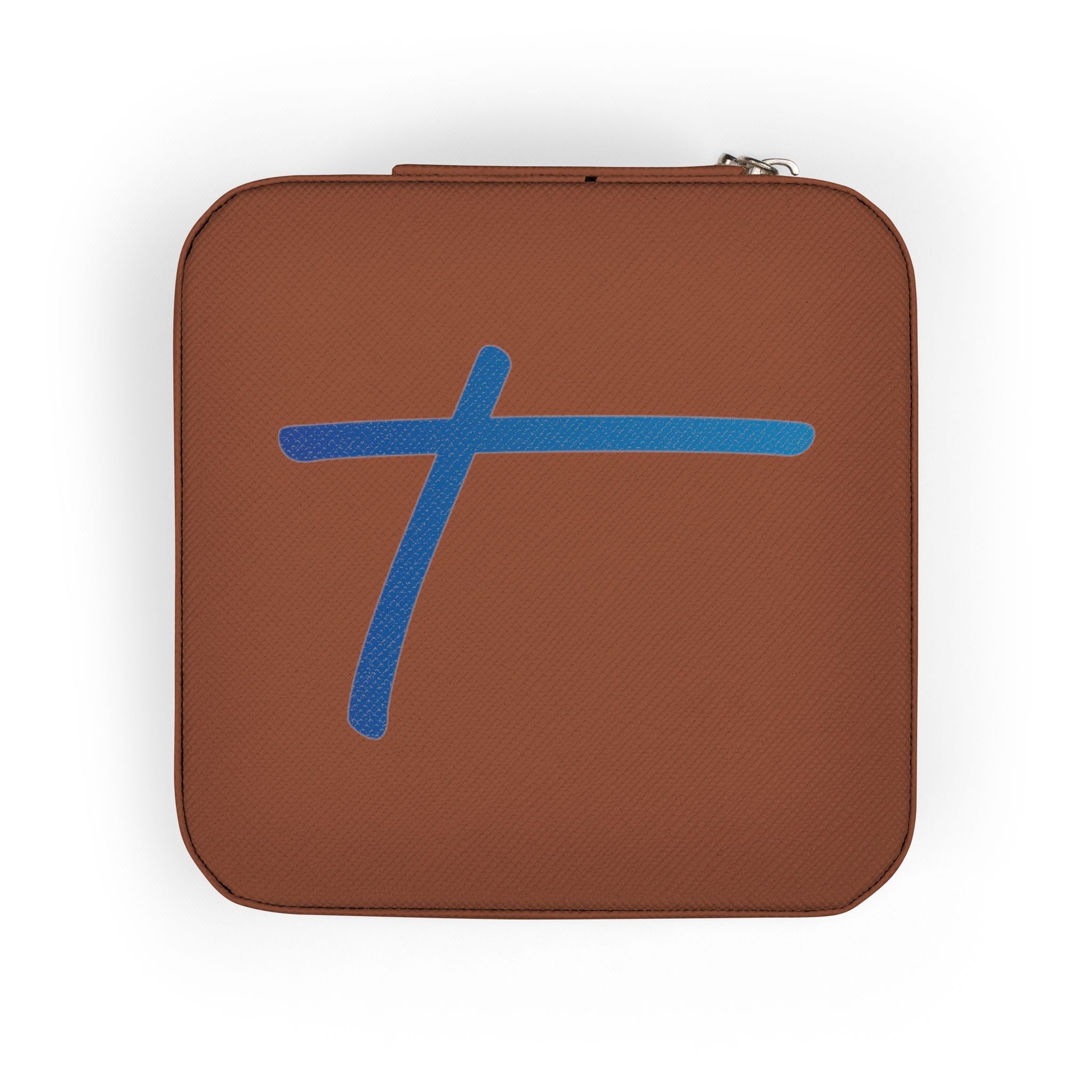 Personalized Cross Jewelry Travel Case — Compact Travel Jewelry Organizer
