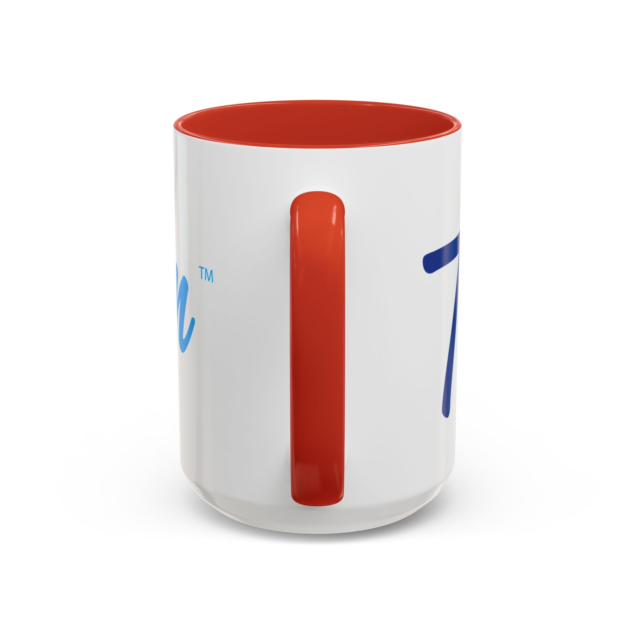 Favorite Premium Accent Coffee Mug – Script Logo Blue (11/15 oz)