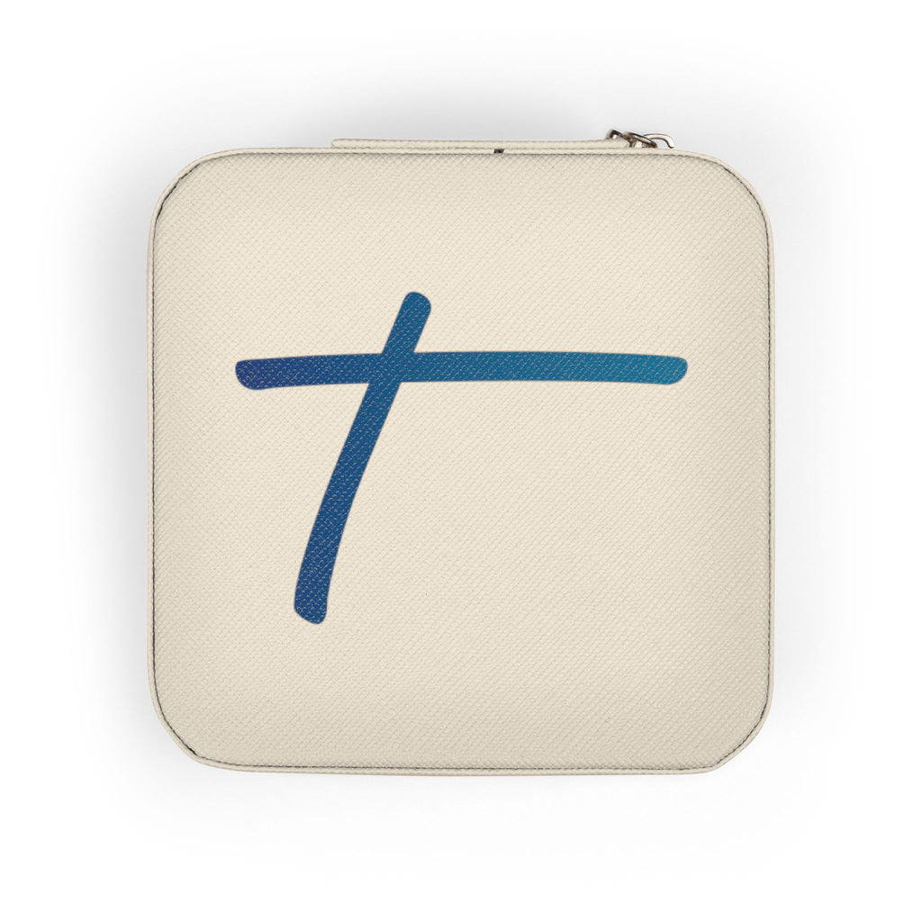 Personalized Cross Jewelry Travel Case — Compact Travel Jewelry Organizer