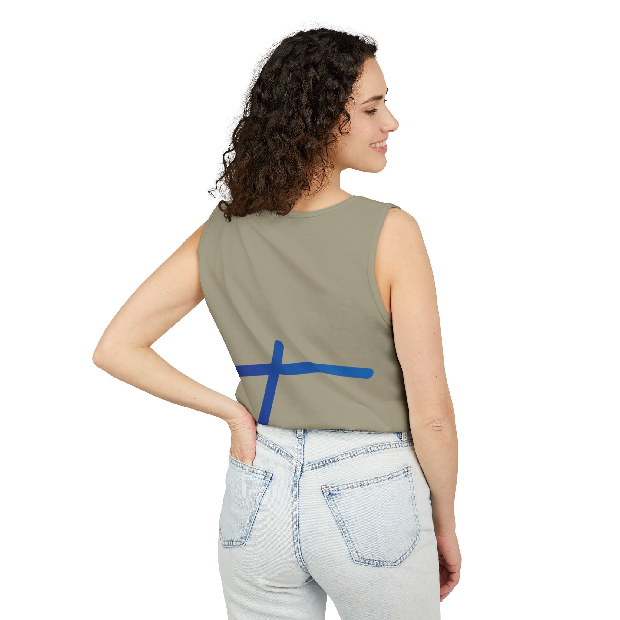 Travorium Script Logo Tank Top — Travel Lifestyle Graphic Tank