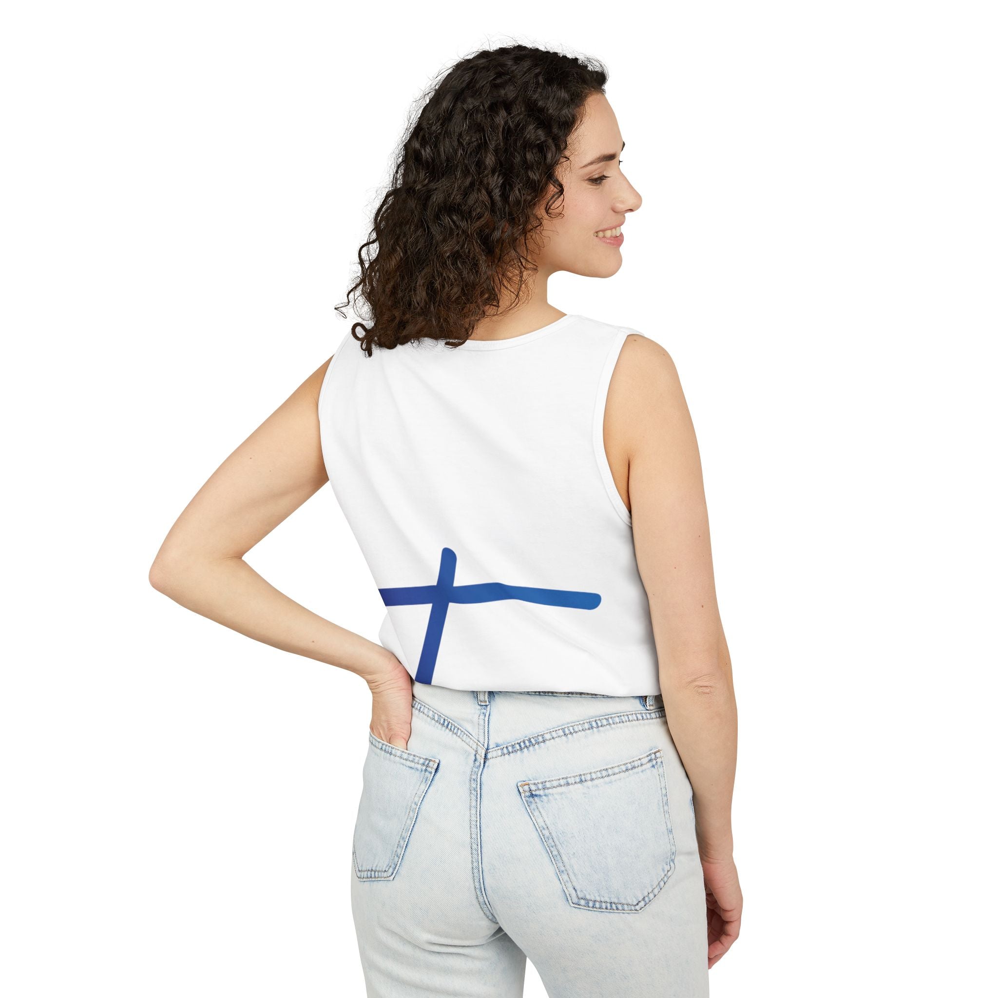 Travorium Script Logo Tank Top — Travel Lifestyle Graphic Tank